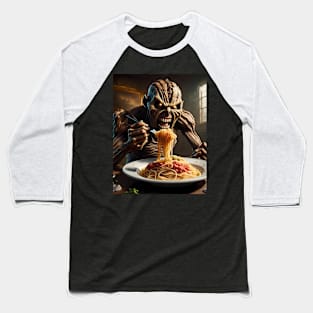 Eddie eating spaghetti Baseball T-Shirt